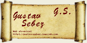 Gustav Šebez vizit kartica
